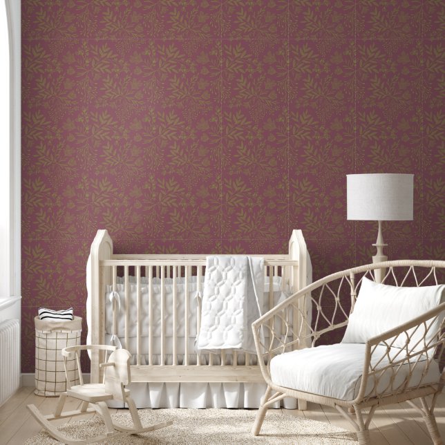 Florale Weide Dromen Botanicals Behang (Kinderen)