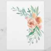 Florale 'Zou zij liever' Bruidsmeesterschapsspel Flyer (Achterkant)