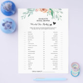 Florale 'Zou zij liever' Bruidsmeesterschapsspel Flyer (Enkel)