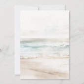 florales de plage tropicale annonce invitation au (Dos)