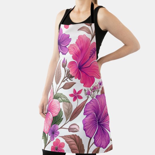 Florales Farbenmeer, Duschvorhang Schort (Insitu)