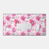 Florales roses Fleurs invisibles Motif (Clavier et souris)