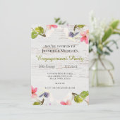 Florales roses rustiques sur invitation de Fiançai (Debout devant)