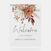 Florales Rustiques Boho Terracotta Bienvenue Au Ma (Recto)