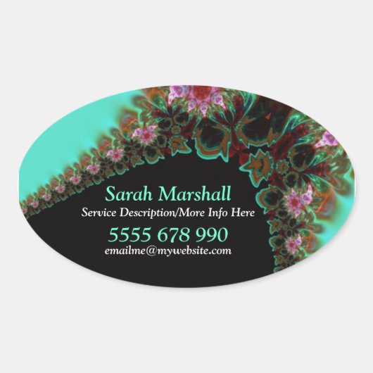 Floralia Lace Artistic Label Sticker (Voorkant)