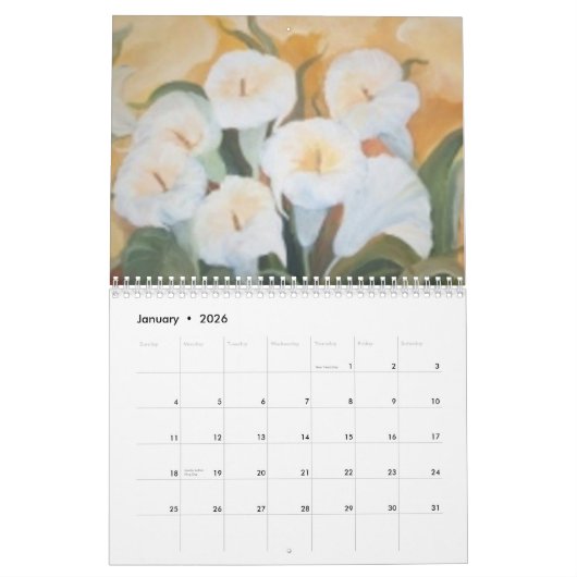 FLORALS-agenda Kalender (Jan 2026)