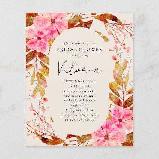 Florals Bridal Shower (Voorkant)