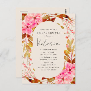 Florals Bridal Shower Briefkaart