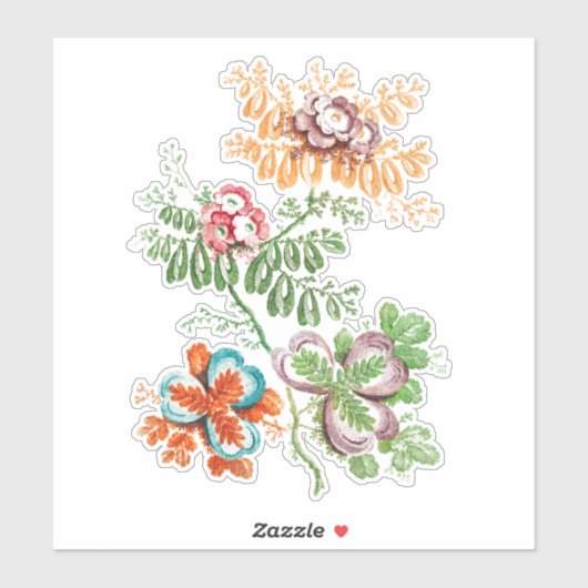 Florals Craft en ontkoppeling Sticker (Vel)