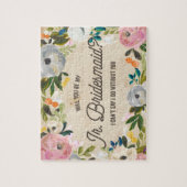  Florals | Junior Bridesmaid Puzzle Legpuzzel (Verticaal)