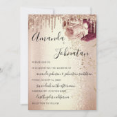 Florals Marsala Roos Burgun - Bemiddel Kaart (Voorkant)