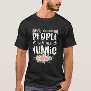 Florals Mijn favoriete mensen noemen me tante T-shirt