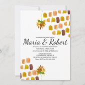 Florals Painterly Corner lentegele Waterverf Kaart (Voorkant)