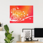 Florals Poster (Thuiskantoor)