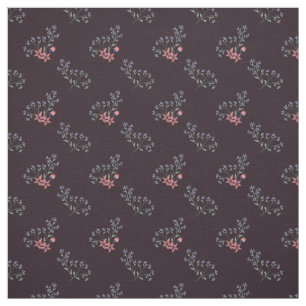  Florals Roze en Blauw   Petite Seamless Stof