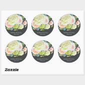 Florals van de lente-Waterverf Ronde Sticker (Vel)
