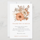 Florals Wedden 3 Foto citaat Bedankt (Voorkant)