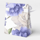 Florals Wedding White and Blue Peony Bedankdoosjes (Achterkant)