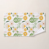 Florals Yellow Daisies en Greenery Bad Handdoek (Handdoek)