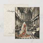 Flora's laatste hoofdstuk - gotische Victoriaanse  Notitiekaartje (Voorkant / Achterkant)