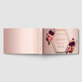 Floraux bordeaux géométriques d'or rose Graduation (Complet)