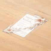 floraux d'ivoire coulant faire-part de mariage acr (Poser)