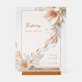 floraux d'ivoire coulant mariage acrylique (Recto)