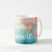 Flore 2 Floral Pastel Classic Mug (Devant droit)