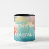 Flore 2 Pastel floral Combo Mug (Centre)