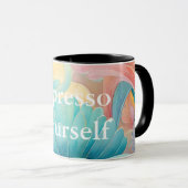 Flore 2 Pastel floral Combo Mug (Devant droit)