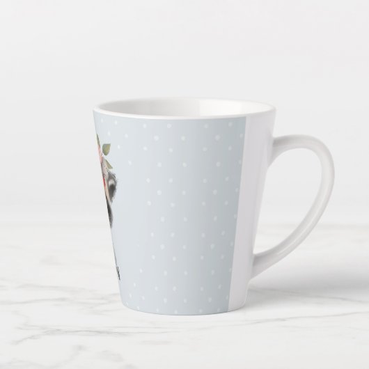 Flore Bébé Racoon Latte Mug (Droite)