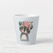 Flore Bébé Racoon Latte Mug (Devant)