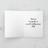 Flore Bible Verse Merci Carte pliée (Intérieur)