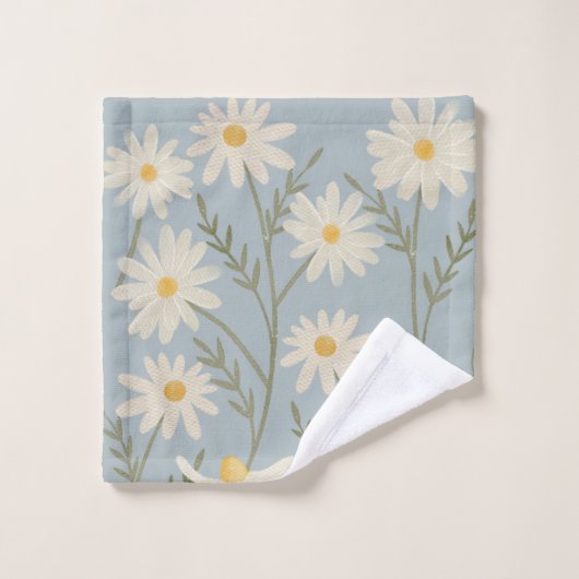 Flore blanc Faisy (Gant de toilette)