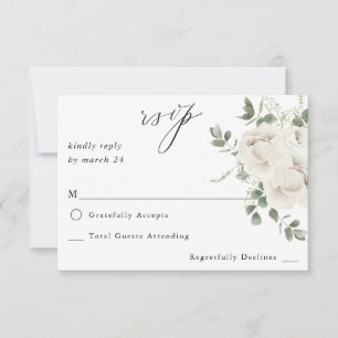 Flore blanche et Eucalyptus no Repas RSVP