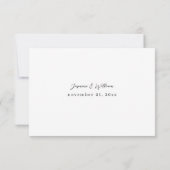 Flore bleu et marine no Repas RSVP (Dos)