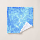 Flore Bleu Varié Marguerites Fleurs (Gant de toilette)