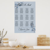 Flore bleue 24 Tableau Mariage (Cuisine)
