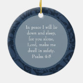 Flore Bleue encadrée : Mémorial : Ornement photo (Dos)