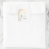 Flore blush & Lilac, stickers Baptême croix or (Sac)