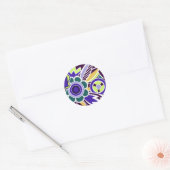 Flore Bold Deco en violet - Stickers (Enveloppe)