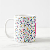 Flore brillante Mug personnalisé (Gauche)
