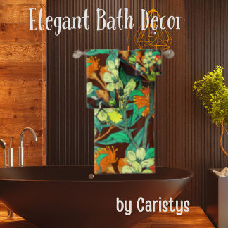 Flore Brown, Rouille, Turquoise