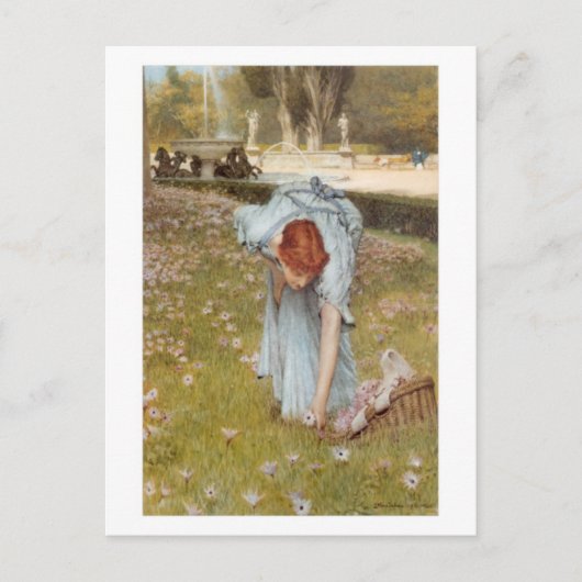 Flore - Carte postale de Sir Lawrence Alma-Tadema (Devant)