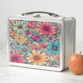 Flore classique #44 - Lunchbox en métal (En situation)