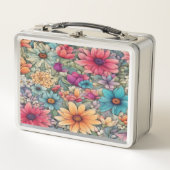 Flore classique #44 - Lunchbox en métal (Devant)