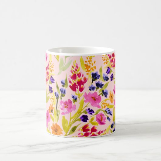 Flore d'aquarelle - Mug (Centre)