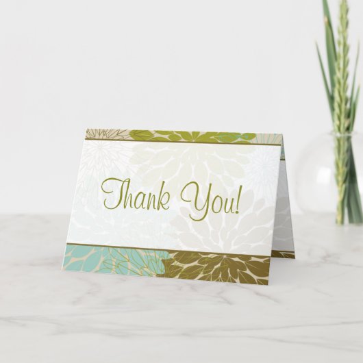 Flore de Carte de remerciements pliée (Devant)