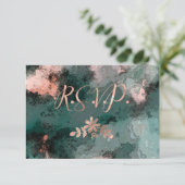 Flore de cuivre sur RSVP noir et Turquoise (Debout devant)