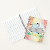Flore de cygne Carnet spirale (Intérieur)